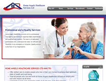 Tablet Screenshot of homeangelscare.com